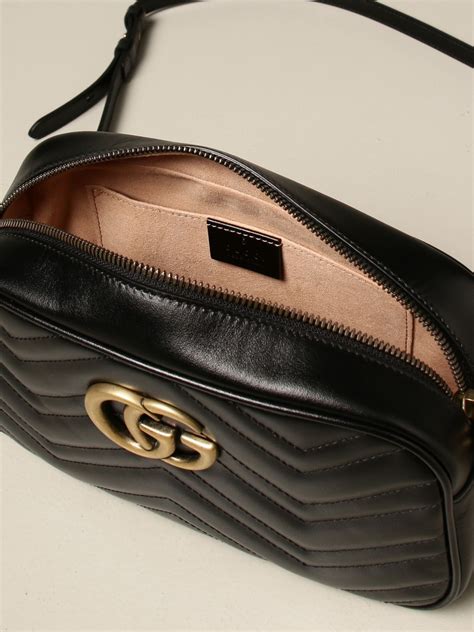 borsa gucci donna pelle nera|Gucci borse.